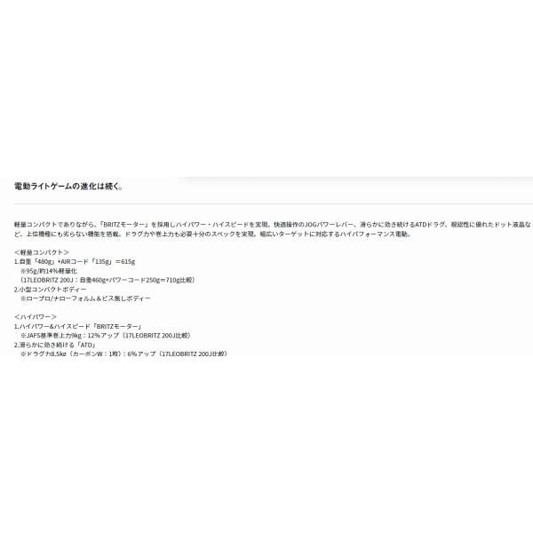 23レオブリッツ 200JL ダイワ 秋の大感謝祭