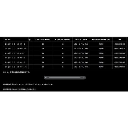 25紅牙 IC 150P-C ダイワ 秋の大感謝祭