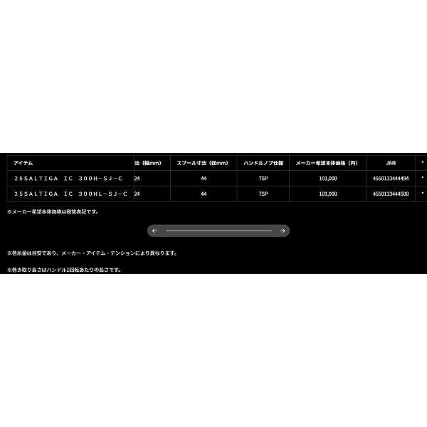 25ＳＡＬＴＩＧＡ ＩＣ 300Ｈ ＳＪ Ｃ ダイワ 秋の大感謝祭