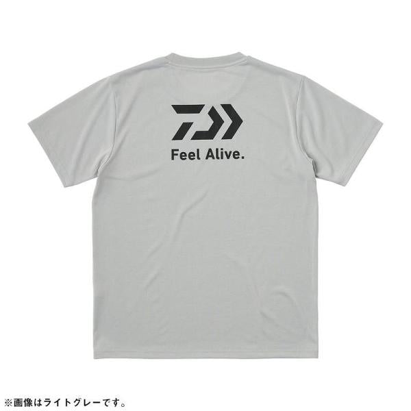 ショートスリーブ バックプリントTシャツ ＤE 8325 ブラック Ｍ ダイワ