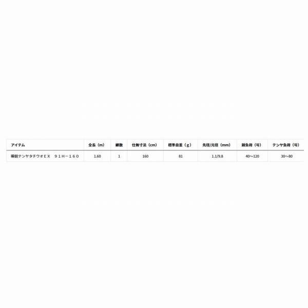 瞬鋭テンヤタチウオＥX 91Ｈ 160 ダイワ