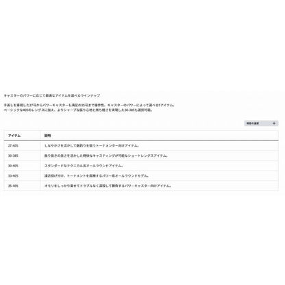 トーナメント プロキャスターＡ 35-405・E ダイワ