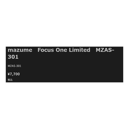 Focus One Limited MZAS-301 ブラック mazume