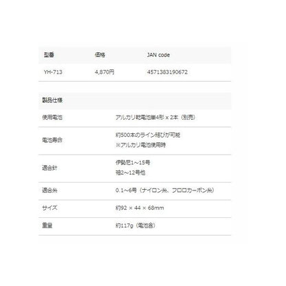 ハピソン 針結び器細糸用 YH-713 ハピソン