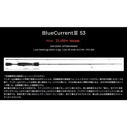 ヤマガブランクス BlueCurrent ブルーカレント III 53 ヤマガブランクス