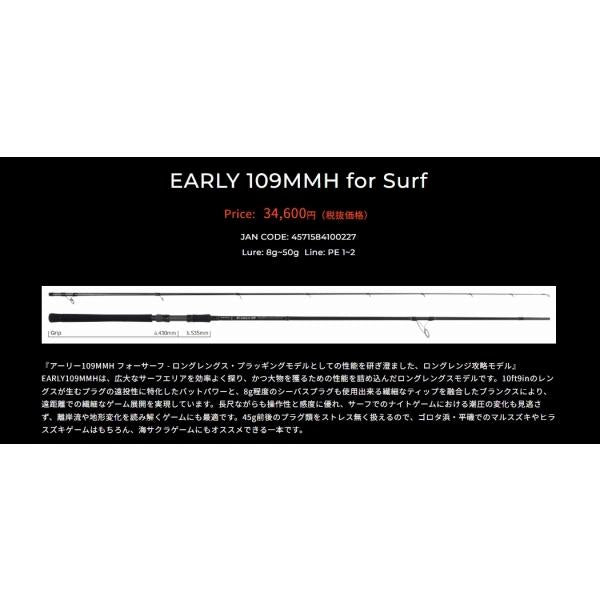 EARLY 109MMH for Surf ヤマガブランクス