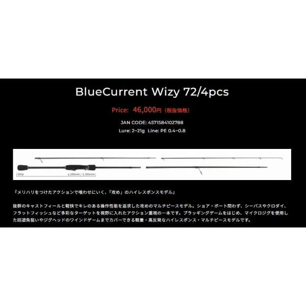 ブルーカレントウィジー 72 4pcs ヤマガブランクス