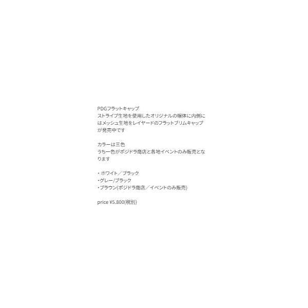 PDG フラットキャップ グレー/ブラック ポジドライブ