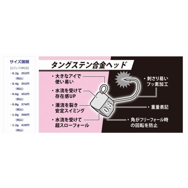サイコロヘッド Fine TG 0.4g クリアブルー