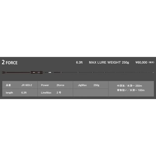 シーフロアC JAM ROD 2force JR 603-2 2号 250g