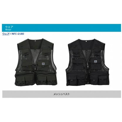 NFCー2180 メッシュベスト ブラック L エクセル