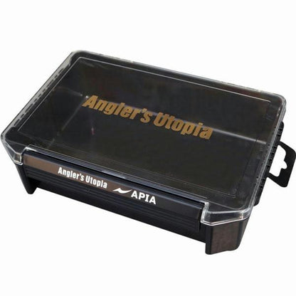 APIA深型ルアーボックス 水抜ダクト ブラック アピア