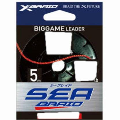 XBRAID SEA BRAID 5M HP レッド 6号40LB XBRAID