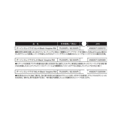 ダーインスレイブ6.1ML-H ブラックヴェスパイン ヴァルケイン