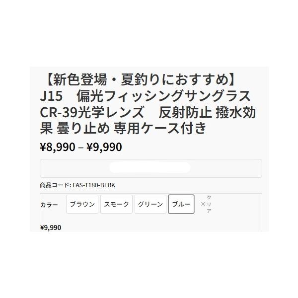 FAS 偏光サングラス FAS-T180-BLBK-JP ゴメクサス