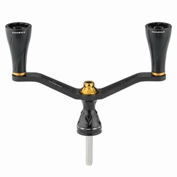 カーボン製ハンドル 98ｍｍ ブラックゴールド シマノ供回り ゴメクサス