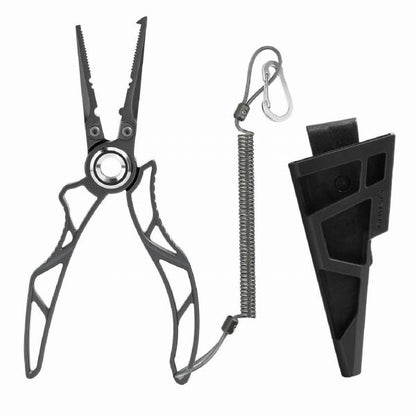 ステンレス製プライヤーEXOSKELETON 7インチ17-4PH（表面チタンコーティング）168時間塩水噴霧試験で錆なし シルバー SUS7-TN