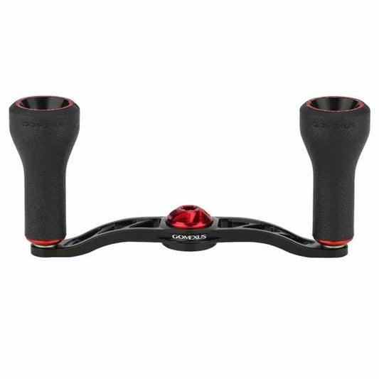 CH-TPE24 ダブルベイトハンドル 100mm TPEノブ 24mm 7×4mm ブラックレッド H1B100A24PBKRD ゴメクサス