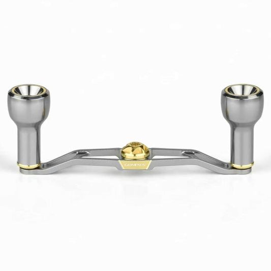 Air Lite 120 ダブルハンドル 120mm アルミノブ 24mm 8×5mm シルバーゴールド H2B120A0124A01SKCQ ゴメ