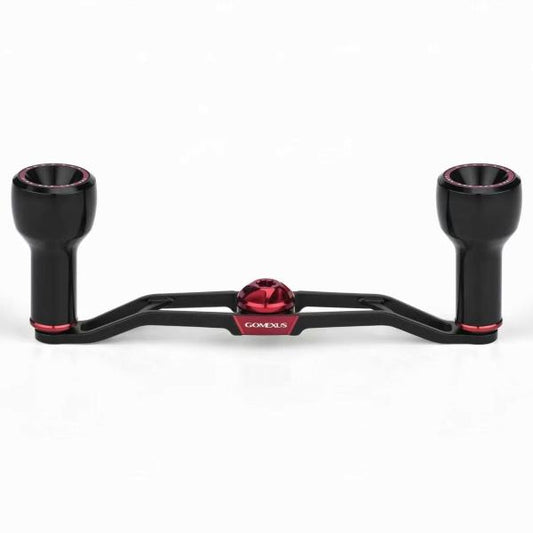 Air Lite 120 ダブルハンドル 120mm アルミノブ 24mm 7×4mm ブラックレッド H1B120A0124A01BKRD ゴメク