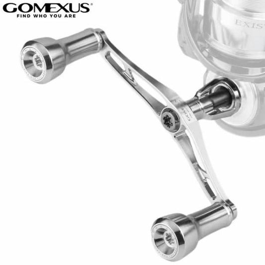 Air Sense 98 ダブルハンドル 98mm チタンノブ 20mm ダイワ用 シルバー H2S98YA0220A02SRSR ゴメクサス