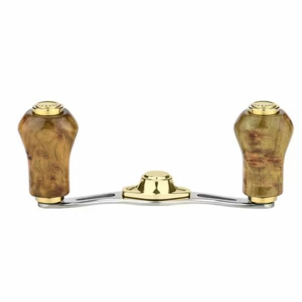 TH80-RF22 8x5 チタンハンドル 80mm ウッドノブ 22mm シルバー×ライトウッド H2B80T22RFSRGD ゴメクサス