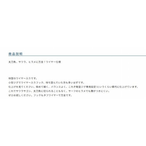 WH－03 投技フック ワイヤー芯シングル オーナー 継続SALE 釣り人応援セール