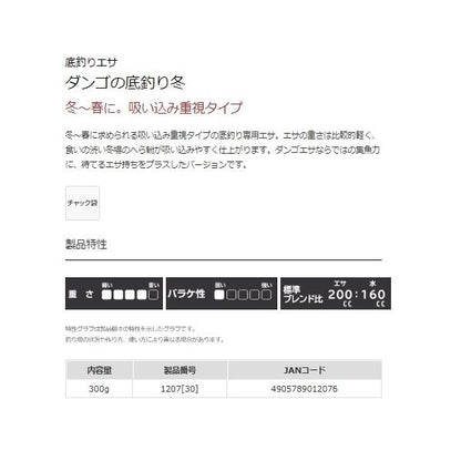 ダンゴの底釣り冬 マルキュー継続SALEA