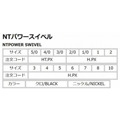 NT ハンガー式 NTパワー スイベル クロ 2 NTスイベル