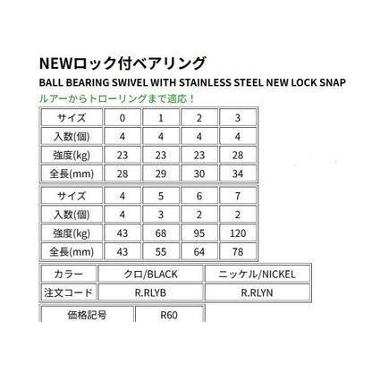 ロック付ベアリング 7 NTスイベル