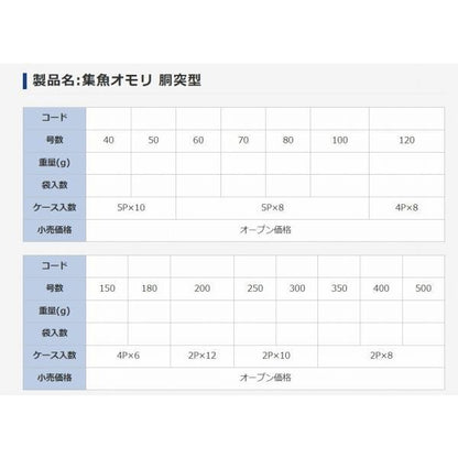 胴突 集魚 （P入）100号 タカタ