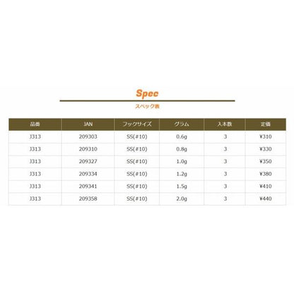 J313 ジャコヘッドTG SS(10) 2.0g ジャングルジム