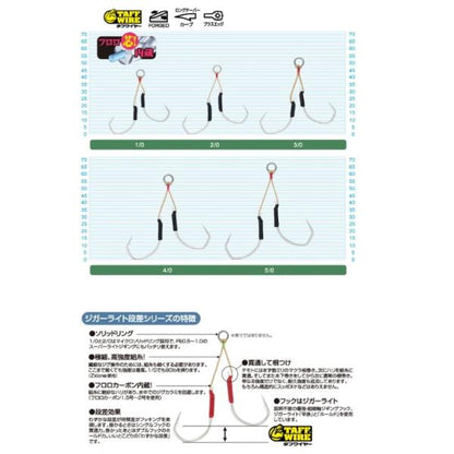 JD-25 ジガーライト段差 ホールド 3/0号 カルティバ 継続SALE