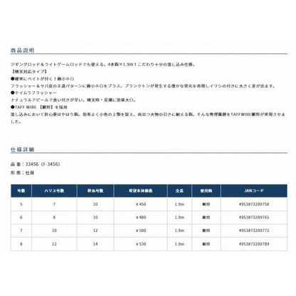 落し込み剛サビキ4本 フラッシャー＆サバ皮 5号-8 オーナー