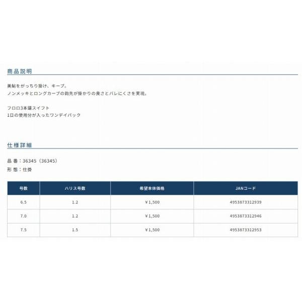 ワンデイ妃牙フロロ4本錨6.5号 オーナー