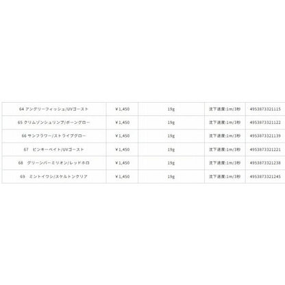 ED3.5 餌木Draw4 19g #67