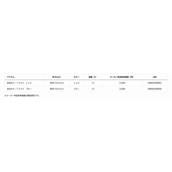 友舟ＢＸ-750Ｓ ブルー ダイワ