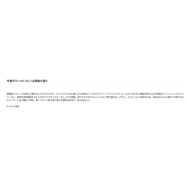 17ワールドスピン 2000 ダイワ
