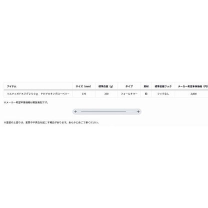 SGFKジグ250ｇ赤金GB ダイワ