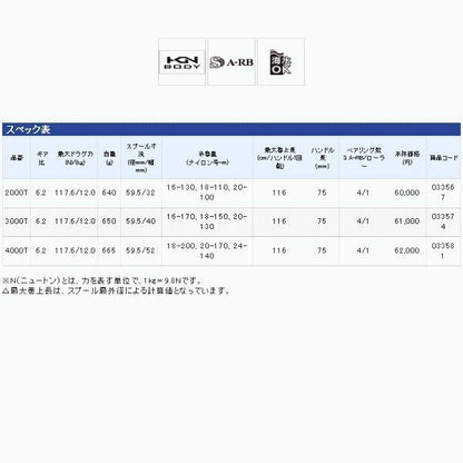 15海魂 4000T シマノ