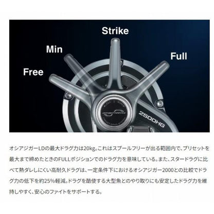 24 オシアジガー LD 2500HG シマノ 秋の大感謝祭