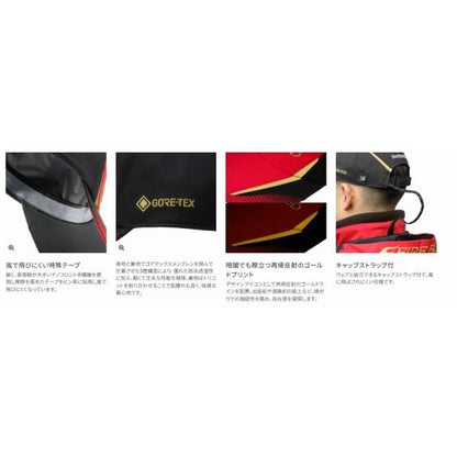 リミテッドプロ ゴアテックス ヘッドグリップ レインキャップ ＣＡ-111Ｘ レッド Ｌ シマノ 秋の大感謝祭
