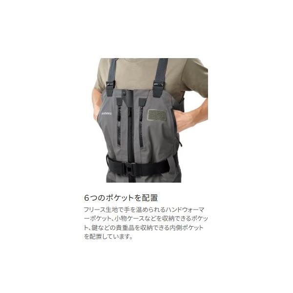 DSストレッチウェーダーPRO Z ソックス FF-062Y 濃灰 ML シマノ