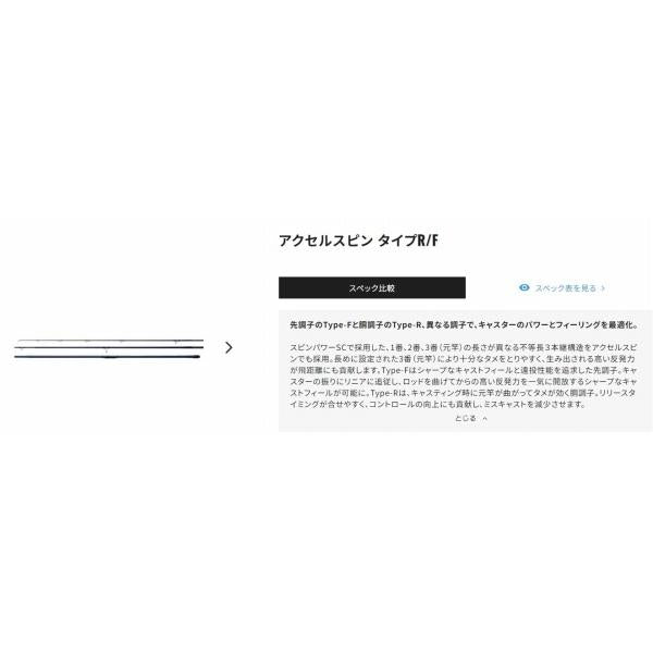 アクセルスピン F405CX シマノ 秋の大感謝祭