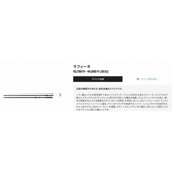 19ラフィーネ 22-530T シマノ