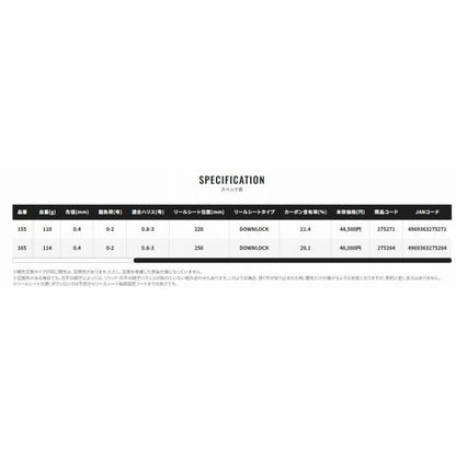 26セイハコウラディカル 165 シマノ