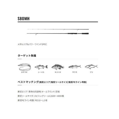 ダイナダート S80MH シマノ
