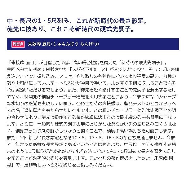 朱紋峰 嵐月 9尺 シマノ 秋の大感謝祭