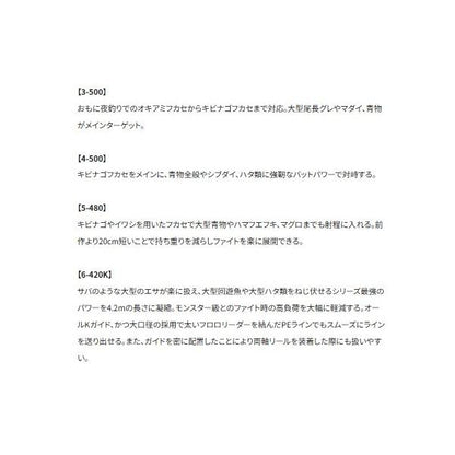 25 ベイシス BG 3-500 シマノ