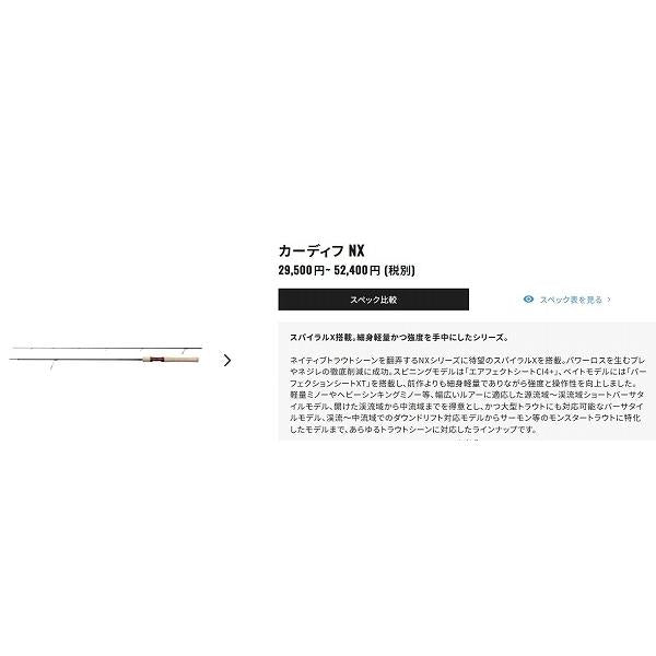 21 カーディフ NX S83ML シマノ